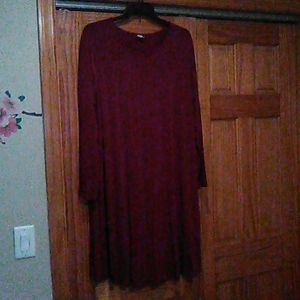 Long sleeve swing dress